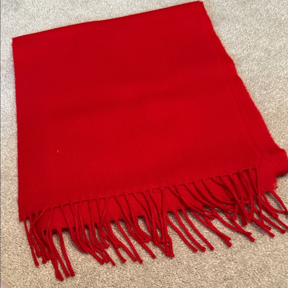 Elegant Red Women's Scarf